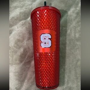 Red NC State Studded Tumbler